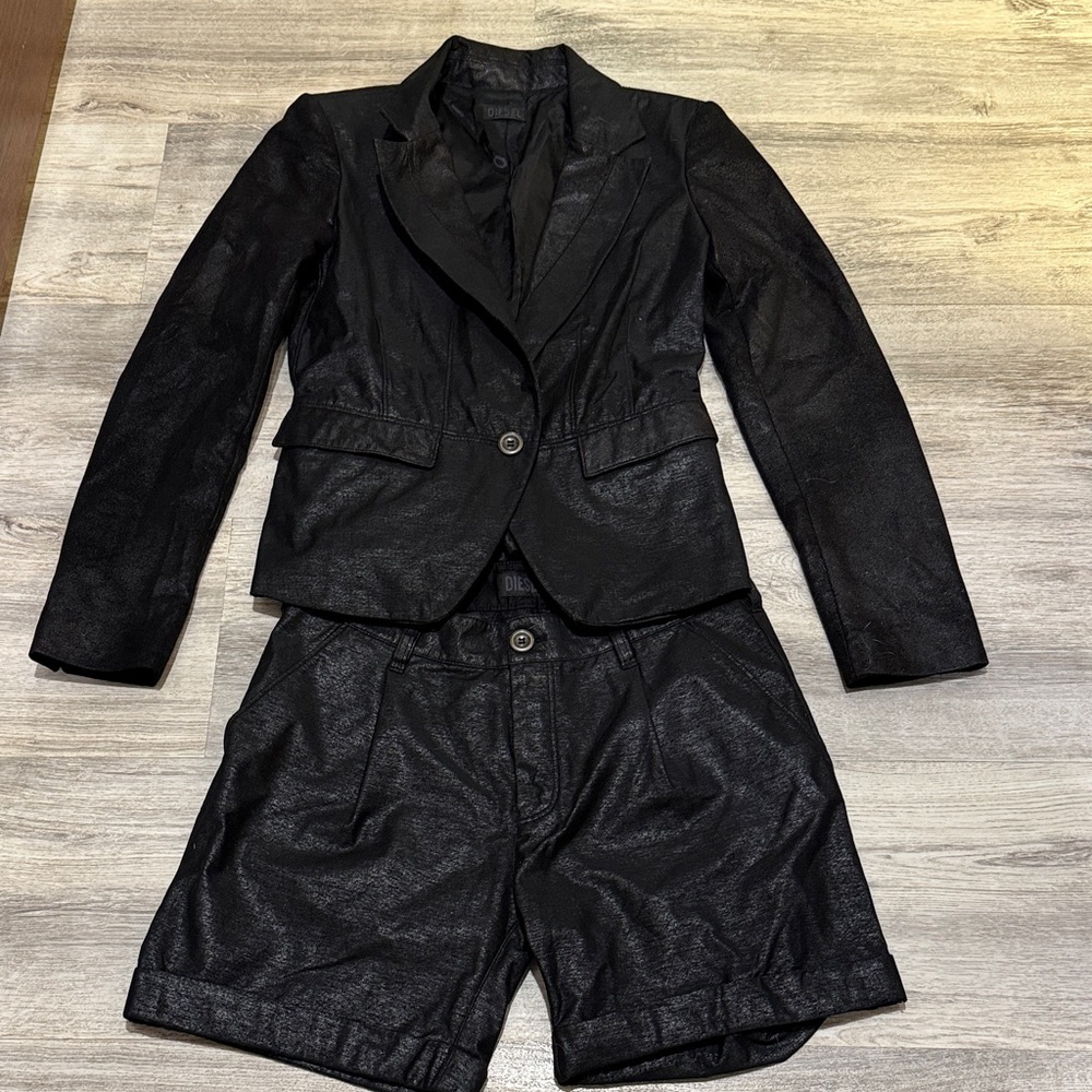 Diesel Y2K vintage blazer and shorts set